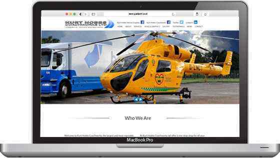 The Kurt Hobbs website on a Mac